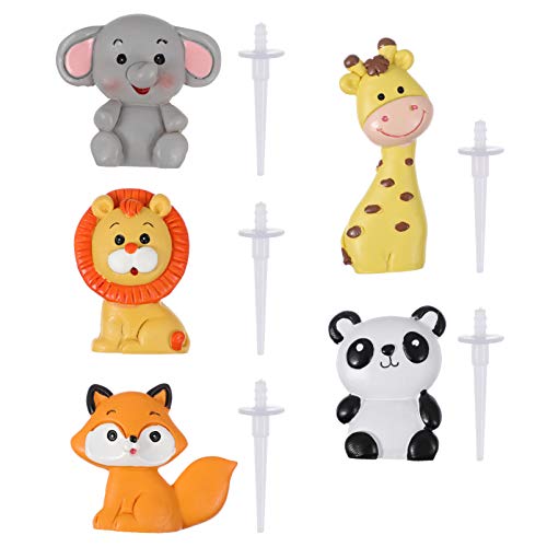 Toyvian Cupcake Fertig+fondant+figuren 5Pcs Jungle Tier Kuchen Topper Zoo Tier Kuchen Topper Kuchen Dekorationen für Baby Duschen Geburtstag Party Kuchenspieße Toyvian Cupcake Fertig+fondant+figuren 5Pcs Jungle Tier Kuchen Topper Zoo Tier Kuchen Topper Kuchen Dekorationen für Baby Duschen Geburtstag Party Kuchenspieße von Toyvian