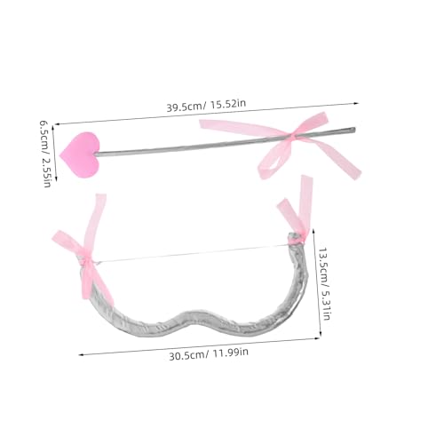 Toyvian Cupid Kostüm Requisite Silber Realistische Role Play Supplies für Valentinstag Halloween Cosplay und Themenparty Accessoires von Toyvian