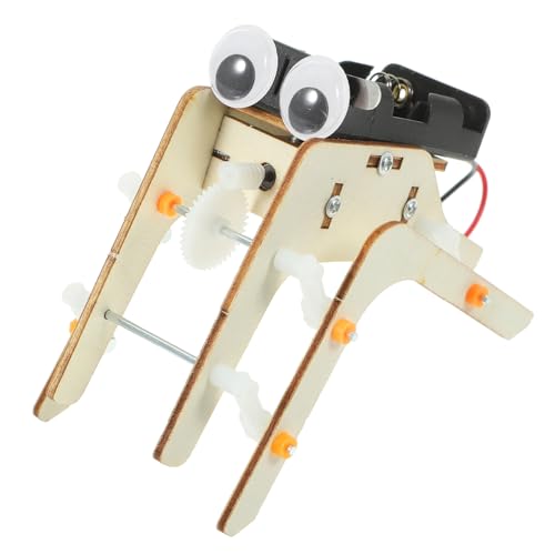 Toyvian DIY Holzspinnen Roboter Bausatz für Wissenschaftliche Experimente Pädagogisches Lernspielzeug Kreativität Praktischen Fähigkeiten und Frühem Lernen Stem Robotik von Toyvian