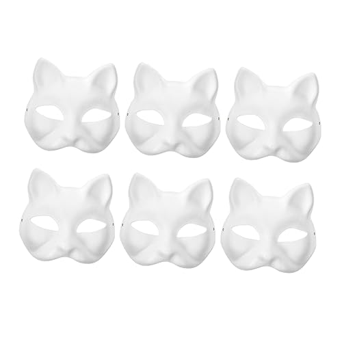 Toyvian DIY Katzenmasken Aus Unbemalte Leere Masken Zum Basteln Und Bemalen Für Karneval Cosplay Und Kinderaktivitäten Weiße Masken Für Kreative Projekte Toyvian DIY Katzenmasken Aus Unbemalte Leere Masken Zum Basteln Und Bemalen Für Karneval Cosplay Und Kinderaktivitäten Weiße Masken Für Kreative Projekte von Toyvian