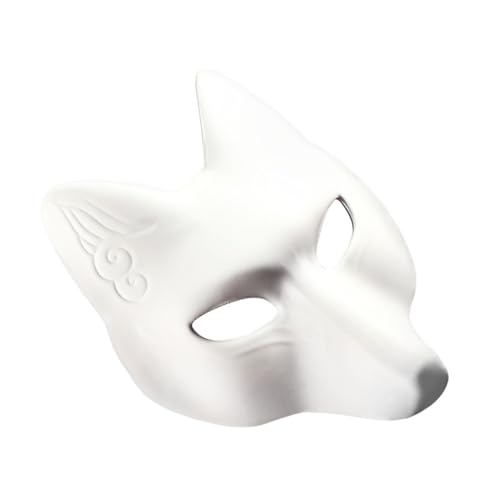 Toyvian DIY Leere Maske Weiße Fox Gesichtsmaske für Halloween Basteln und Kostümpartys zum Selbstgestalten und Bemalen Handgefertigter Masken Spaß für Erwachsene Toyvian DIY Leere Maske Weiße Fox Gesichtsmaske für Halloween Basteln und Kostümpartys zum Selbstgestalten und Bemalen Handgefertigter Masken Spaß für Erwachsene von Toyvian
