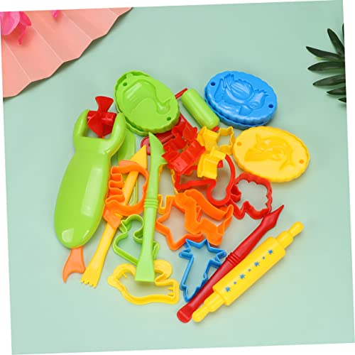 Toyvian DIY Plastilin Werkzeugset für Bunte Knetformen mit Verschiedenen Motiven Umweltfreundliche Modellierwerkzeuge für Kreatives und Formenlernen von Toyvian