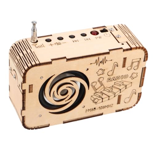 Toyvian DIY Radio Bausatz Stem Experimentier für BAU Eines Eigenen Holzradios Pädagogisches Physik Lernspielzeug für Ab Jahren Fördert Kreativität und Problemlösungsfähigkeiten von Toyvian