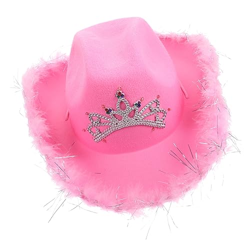 Toyvian Damenhüte Breiter Hut Jugendhut Kostüm Mit Breiter Krempe Cosplay-hüte Für Frauen Hut Frauen Outdoor-westernhut Gebogener Westernhut Kostümfrauen Cosplay-cowgirl-hut Gefühlt Rosa Toyvian Damenhüte Breiter Hut Jugendhut Kostüm Mit Breiter Krempe Cosplay-hüte Für Frauen Hut Frauen Outdoor-westernhut Gebogener Westernhut Kostümfrauen Cosplay-cowgirl-hut Gefühlt Rosa von Toyvian