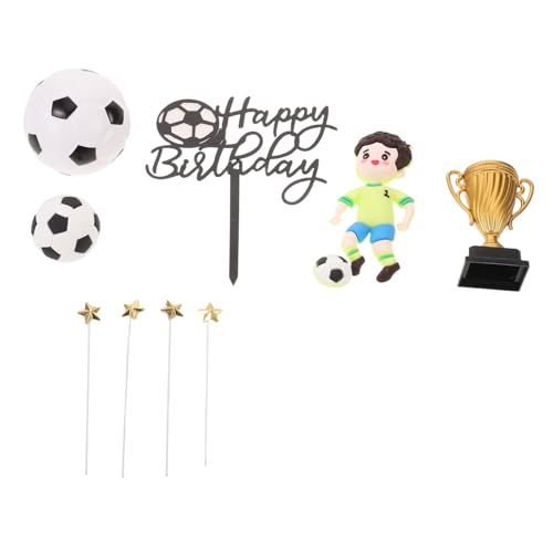 Toyvian Deko Teilig mit Kunststoff Fußballspieler Figuren Fußball Pokal Wiederverwendbar für Geburtstage und Sportfeiern Toyvian Deko Teilig mit Kunststoff Fußballspieler Figuren Fußball Pokal Wiederverwendbar für Geburtstage und Sportfeiern von Toyvian