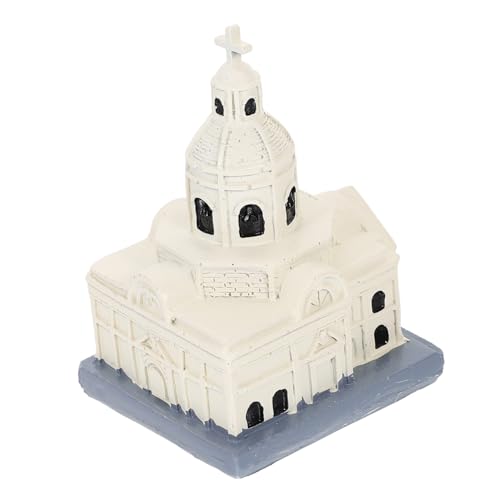 Toyvian Dekoratives Kathedral Modell aus Harz Elegantes Sandtisch Ornament Vielseitige Heimdekoration für Garten Büro Familienfeiern Lehrreiches Desktop Accessoire von Toyvian