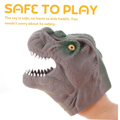 Toyvian Dinosaurier Fingerpuppe aus Weichem Interaktives Lernspielzeug für Jungen und Mädchen Bequem Tragbar für Geschichten und Kreatives Rollenspiel von Toyvian