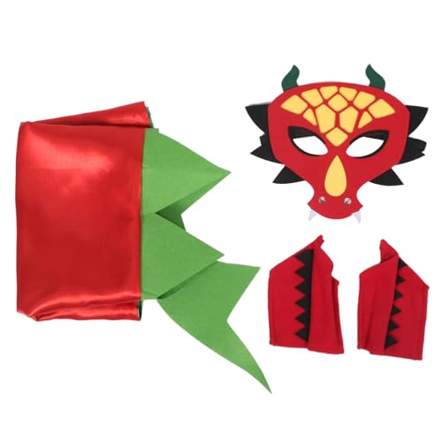 Toyvian Dinosaurier Kostüm mit Kapuze und Leichter Umhang mit Einfachem Verschluss Robustes Material für Halloween Rollenspiel Geburtstag und Schulfeste von Toyvian