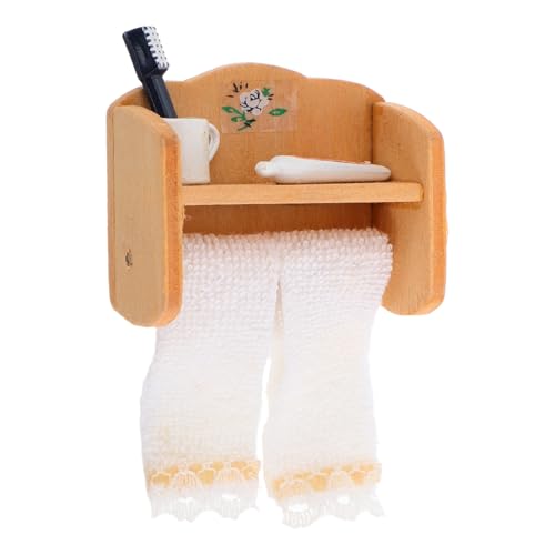 Toyvian Dollhouse Handtuch Rack Möbelzubehör Miniaturhandtuch Und Zahnbürstenhalter Rack 1:12 Simulation Miniaturmöbel Modell Spielzeug Für Dollhouse Badezimmer Dekoration Zubehör Toyvian Dollhouse Handtuch Rack Möbelzubehör Miniaturhandtuch Und Zahnbürstenhalter Rack 1:12 Simulation Miniaturmöbel Modell Spielzeug Für Dollhouse Badezimmer Dekoration Zubehör von Toyvian