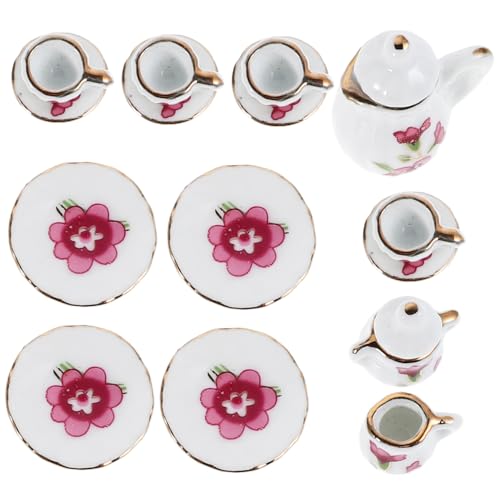 Toyvian Dollhouse Miniatur Porzellan Teetasse Mini Blumenmuster Mit Teekannen Tasse Dollhouse Küchenzubehör Dekoration Tun, Um Spielzeug Zu Spielen Toyvian Dollhouse Miniatur Porzellan Teetasse Mini Blumenmuster Mit Teekannen Tasse Dollhouse Küchenzubehör Dekoration Tun, Um Spielzeug Zu Spielen von Toyvian
