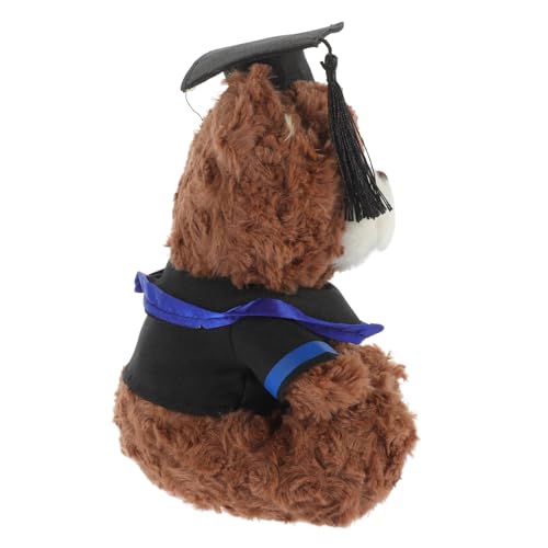 Toyvian Dr Bär Puppe Kleine Bärenpuppe Party Entzückendes Plüschbärenspielzeug Plüschbär Gefüllter Abschlussbär Partybedarf Abschlussgeschenk Abschluss Plüschbärenpuppe von Toyvian