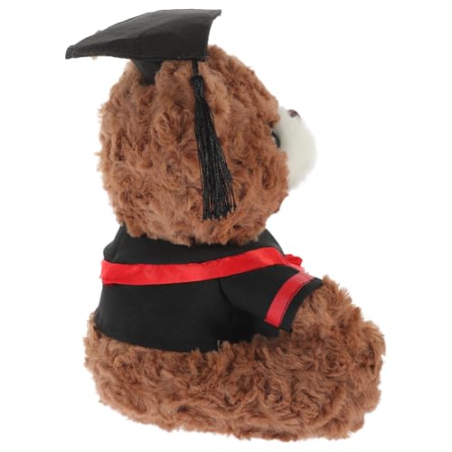 Toyvian Dr. Bärenpuppe Kleine Bärenpuppe Party Entzückendes Plüschbärenspielzeug Cartoon-bär-Puppe Abschluss Ausgestopfter Bär Weiche, Flauschige Puppe Abschluss Stofftiere Pp Baumwolle von Toyvian