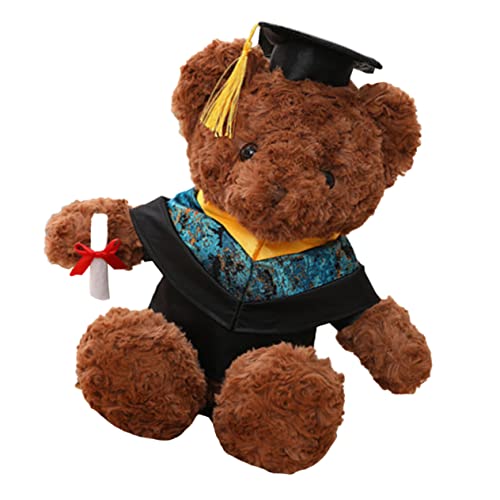 Toyvian Charmantes Doktorbär-plüschtier Dekorative Bärenpuppe Abschluss-Souvenir von Toyvian