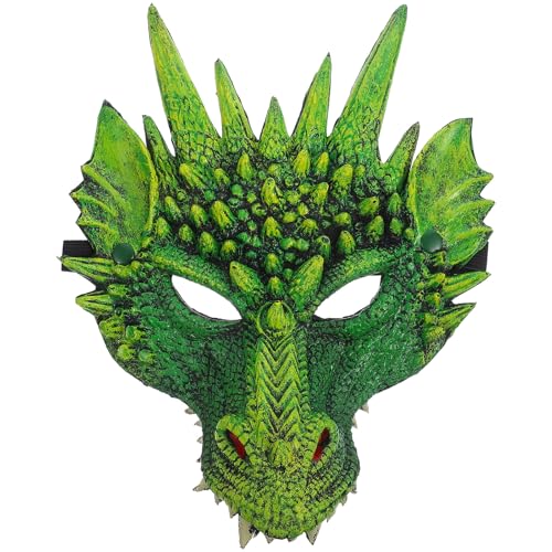 Toyvian Drachenmaske Karneval Kleid Kostüm Grün Halb Gesicht Cosplay Maske Partei up Zubehör Fotografie Requisiten für Erwachsene Kinder Toyvian Drachenmaske Karneval Kleid Kostüm Grün Halb Gesicht Cosplay Maske Partei up Zubehör Fotografie Requisiten für Erwachsene Kinder von Toyvian