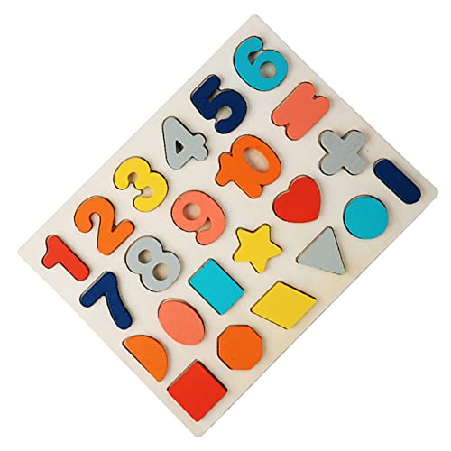 Toyvian Dreidimensionales Puzzle Puzzle kinderpuzzle Lernspielzeug kinderknallzeug gieskanne kinderspielzeug Perlenblock aus Holz Wortspiele sehen Holzblöcke hölzern Colorful von Toyvian