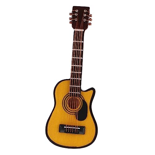 Toyvian 112 Puppenhaus Miniatur Gitarre Modell Holz Handwerk Mini Vers Dekorative Mini Gitarre Zubehör Toyvian 112 Puppenhaus Miniatur Gitarre Modell Holz Handwerk Mini Vers Dekorative Mini Gitarre Zubehör von Toyvian