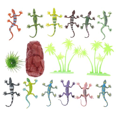 Toyvian Eidechsenmodell Simulierte Mini Reptilienfiguren Aus Pädagogisches Für Dekoration Für Zuhause Büro Und Garten von Toyvian