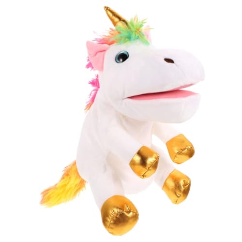 Toyvian Einhorn Handpuppe interaktive Puppen handpuppen Plüsch Handpuppe Educational Toys Handpuppe Kreativ pädagogisches Einhorn- kreatives Handspielzeug PP Baumwolle Weiß Toyvian Einhorn Handpuppe interaktive Puppen handpuppen Plüsch Handpuppe Educational Toys Handpuppe Kreativ pädagogisches Einhorn- kreatives Handspielzeug PP Baumwolle Weiß von Toyvian