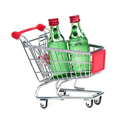 Toyvian Mini-einkaufswagen Für Jungen Und Mädchen Trolley Aufbewahrungsbehälter Spielzeug Sicher Für Jungen Und Mädchen Stifthalter Kartenhalter Kreatives Mini-einkaufsspielzeug von Toyvian