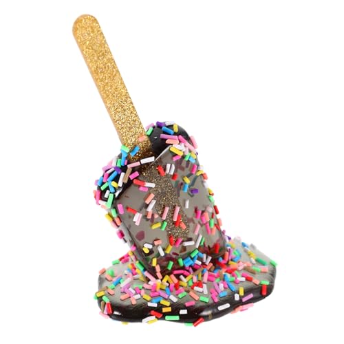 Toyvian Eiscreme-Ornamente Kleines Eisdekor Schmelzende Am Stiel Realistisches Eismodell -Statue Schmelzeisstatue Am Stiel Home Dekoration Eisskulpturdekoration Black Harz Toyvian Eiscreme-Ornamente Kleines Eisdekor Schmelzende Am Stiel Realistisches Eismodell -Statue Schmelzeisstatue Am Stiel Home Dekoration Eisskulpturdekoration Black Harz von Toyvian