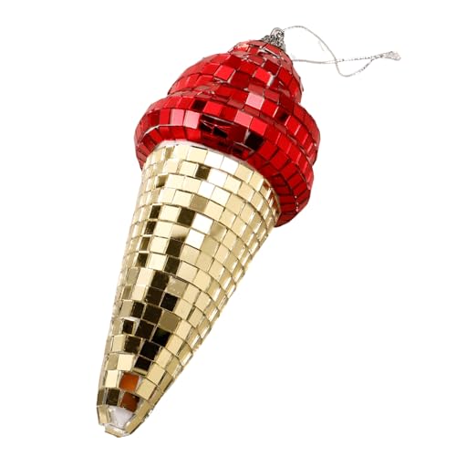 Toyvian Eiscreme-Ornamente glaskugel rote Farbe Partyszene dekorieren Dekorative Diskokugel Glasdekoration Party-Disco-Kugel LED Kugel mit Spiegeloberfläche hängende Discokugeln Toyvian Eiscreme-Ornamente glaskugel rote Farbe Partyszene dekorieren Dekorative Diskokugel Glasdekoration Party-Disco-Kugel LED Kugel mit Spiegeloberfläche hängende Discokugeln von Toyvian