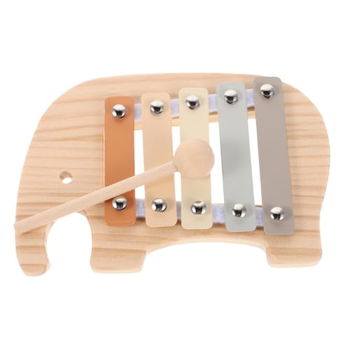 Toyvian Elefanten Xylophon Für Buntes Hölzernes Musikinstrument Kleinkinder Montessori Schlagzeug Mit Schlägel Für Die Musikalische Früherziehung von Toyvian