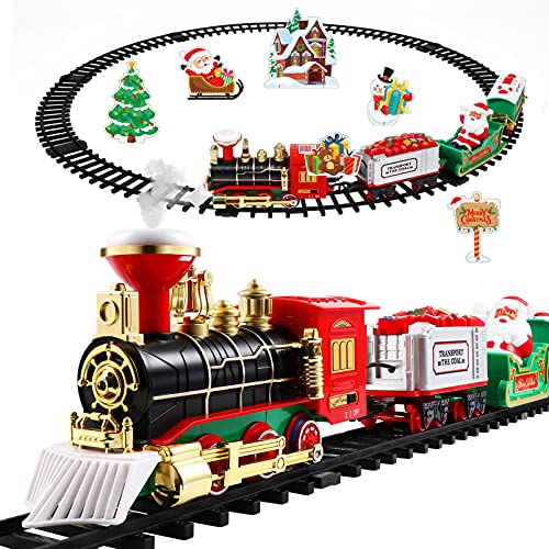 Toyvian Elektrische Züge Für Kleinkinder Von 3-5 Jahren: Weihnachtsspielzeug-Modelleisenbahn-Set Mit Ton-Licht-Eisenbahnschienen Unter Dem Weihnachtsbaum Toyvian Elektrische Züge Für Kleinkinder Von 3-5 Jahren: Weihnachtsspielzeug-Modelleisenbahn-Set Mit Ton-Licht-Eisenbahnschienen Unter Dem Weihnachtsbaum von Toyvian