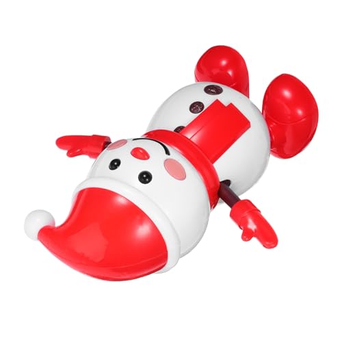 Toyvian Elektrischer Tanzender Schneemann Weihnachtsfigur mit Musikfunktion Batteriebetrieben für Festliche Weihnachtsdekoration Büro Zuhause Auto von Toyvian