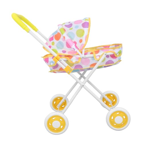 Toyvian Faltbarer Puppenwagen Für Kleinkinder Realistisches Puppenwagen Für Mädchen Ideales Zubehör Für Rollenspiele Kinderwagen Für Puppen Große Räder Toyvian Faltbarer Puppenwagen Für Kleinkinder Realistisches Puppenwagen Für Mädchen Ideales Zubehör Für Rollenspiele Kinderwagen Für Puppen Große Räder von Toyvian
