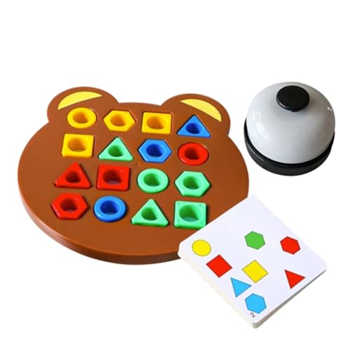 Toyvian Farbenfrohes Sortierspiel für Kleinkinder aus Leichtem Geometrische Formen Fördert Farberkennung und Feinmotorik Jahre Pädagogisches Lernspielzeug für Zuhause und gemeinsamen von Toyvian