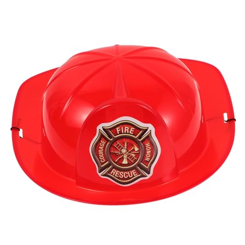 Toyvian Feuerwehrmann-kostüm für Jungen und Mädchen Hut Aus Kunststoff Feuerwehrmann Party- Feuerwehrmann-harthelm für Jungen und Mädchen von Toyvian
