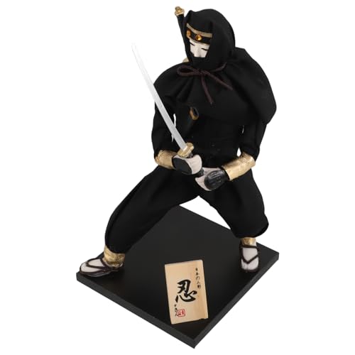 Toyvian -Figur Japanische Puppen Sammlerpuppen Ninja Deko Handmade Puppen Deko Figur Japan antike asiatische Miniaturfigur - japanische Statue Gips Black Toyvian -Figur Japanische Puppen Sammlerpuppen Ninja Deko Handmade Puppen Deko Figur Japan antike asiatische Miniaturfigur - japanische Statue Gips Black von Toyvian