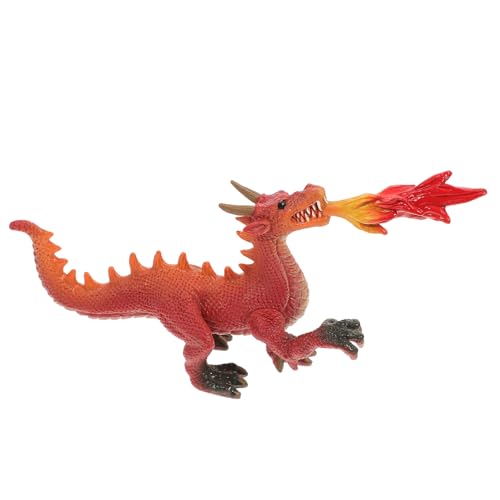 Toyvian Fire Dragon Figur Model Dragon Statue Dragon Statue Desktop Dragon Modell Toyvian Fire Dragon Figur Model Dragon Statue Dragon Statue Desktop Dragon Modell von Toyvian