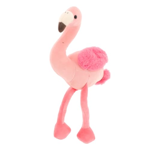Toyvian Flamingo-puppenspielzeug Großes Kuscheltier Seltsame Kissen Gefüllter Flamingo-plüsch Kawaii Stofftier Plüschtiere Stofftierplüsch Unterhaltungsspielzeug Essenskissen Kurzer Plüsch von Toyvian