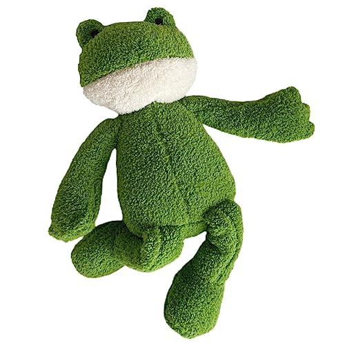 Toyvian Fröhliche Frösche Plüschpuppe Waschbare Flauschige Spielzeugfigur Für Fotorequisite Und Schlafbegleiter Zuhause Und Unterwegs von Toyvian