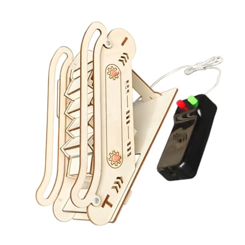 Toyvian Für Rolltreppen Kleines Handgefertigtes Spielzeugmodell Holzbearbeitungssets Für Kleines Handgefertigtes Aufzugsspielzeugmodell Fahrstuhl Hölzern Beige von Toyvian