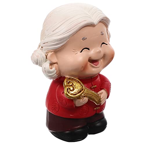 Toyvian Jahrestag für Sie Chinesische Ältere Statue Kuchen Dekoration Harz Miniatur Figur Ornament Toyvian Jahrestag für Sie Chinesische Ältere Statue Kuchen Dekoration Harz Miniatur Figur Ornament von Toyvian