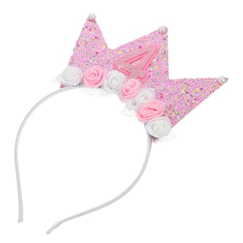 Toyvian Geburtstags Stirnband für Feierlicher Haarschmuck Glitzer Haarreifen für Geburtstagsfeiern Fotoshootings und Besondere Anlässe Leicht und Bequem Perfektes von Toyvian
