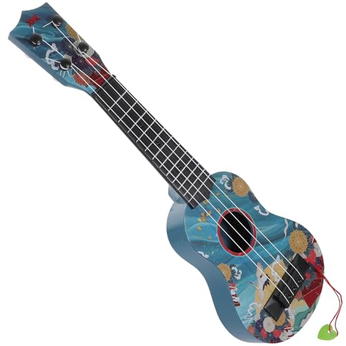Toyvian Gitarre aus Kunststoff Mini Musikinstrument Modell Verstellbare Saiten Pädagogisches Musikspielzeug für Anfänger Frühes Lernen und Musikalische von Toyvian