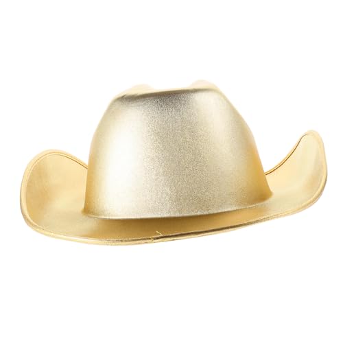 Toyvian Glitzernder Westernhut für Damen und Herren Verstellbarer Cowgirl Hut aus Eva Material für Partys Halloween und Cosplay von Toyvian