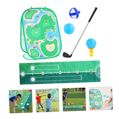 Toyvian Golfspiel Set Golfspielmatte Tragbares Übungsset für Drinnen und Draußen Robustes Golfspielzeug zur Hand Auge koordination Geeignet für Kleinkinder und Garten Spiele von Toyvian