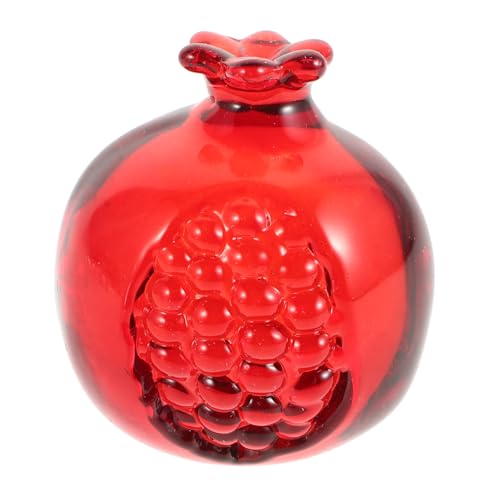 Toyvian Granatapfel-Ornament bürodekoration küchendekoration Glashandwerk zu Hause Künstliche Früchte Desktop schmücken Fruchtfigur aus Glas Kunstfruchtskulptur Desktop-Glasdekor rot Toyvian Granatapfel-Ornament bürodekoration küchendekoration Glashandwerk zu Hause Künstliche Früchte Desktop schmücken Fruchtfigur aus Glas Kunstfruchtskulptur Desktop-Glasdekor rot von Toyvian