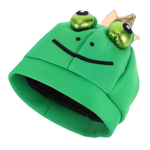 Toyvian Grüner Frosch Partyhut Lustiger Cosplay Kostüm Hut für Halloween Foto Requisiten Bühnenauftritt Unisex von Toyvian
