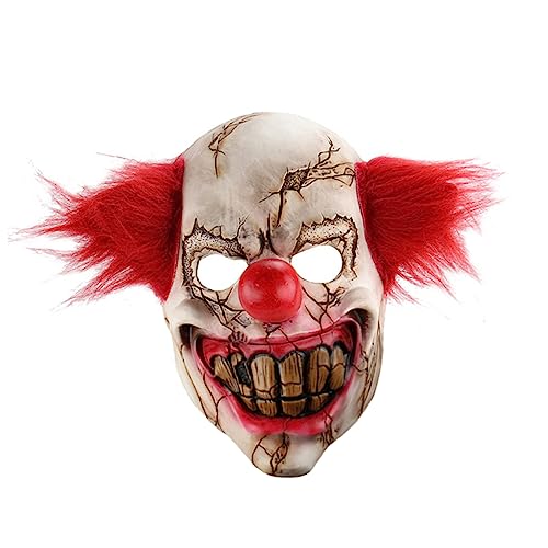 Toyvian Gruselige Clown Maske Für Halloween Horrormaske Für Erwachsene Schrecklicher Clown Kostü Perfekte Party Dekoration Für Halloween Und Kostümpartys Toyvian Gruselige Clown Maske Für Halloween Horrormaske Für Erwachsene Schrecklicher Clown Kostü Perfekte Party Dekoration Für Halloween Und Kostümpartys von Toyvian