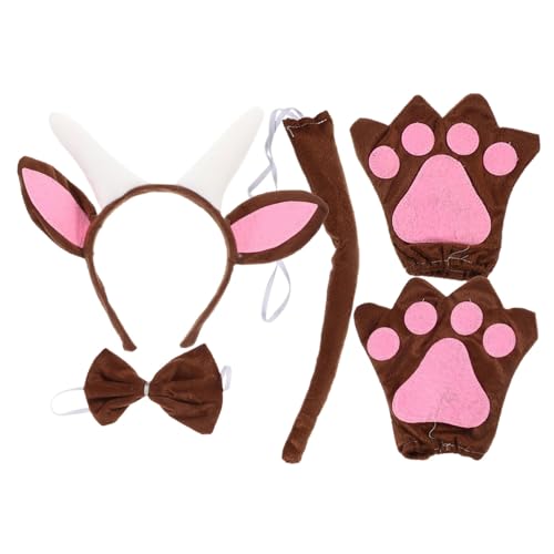 Toyvian Haarreif mit Ziegenohren und Fliege Teiliges Cosplay aus Weichem für Halloween Karneval Tanzshows und Partys Geeignet Bequem und Detailreich Gestaltet Toyvian Haarreif mit Ziegenohren und Fliege Teiliges Cosplay aus Weichem für Halloween Karneval Tanzshows und Partys Geeignet Bequem und Detailreich Gestaltet von Toyvian