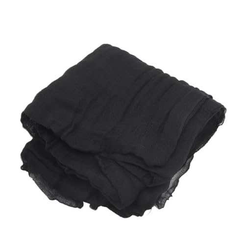 Toyvian Halloween Deko Schwarze Spinnennetz Deko Gruselige Leichte Stoff für Innen Außen Party Fenster Tür Halloween Party Dekorationen von Toyvian