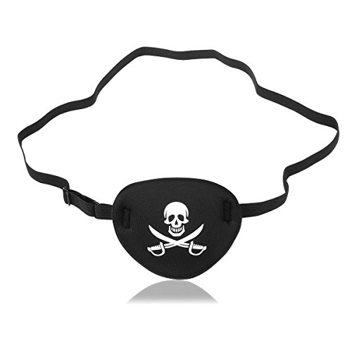 Toyvian Halloween Erwachsene Piraten Augenklappe Schädel Crossbone Augenmaske von Toyvian