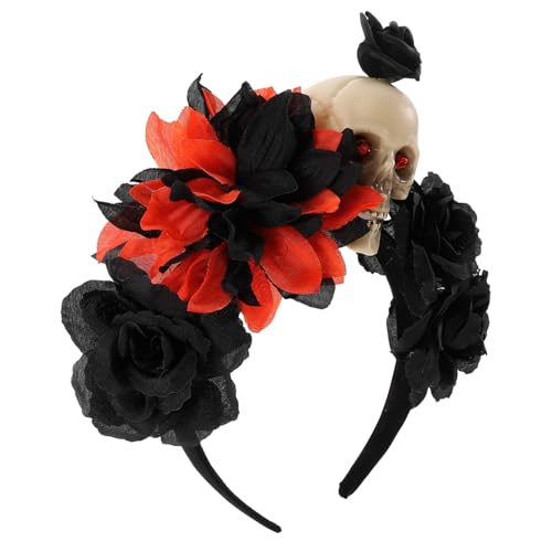 Toyvian Halloween Haarreif Schädel Motiv Cosplay Haaraccessoire Leicht Wiederverwendbar für Kostüm-party Dekorativer Stirnband Zubehör für Halloween-kostüme und Festtagsfeiern von Toyvian