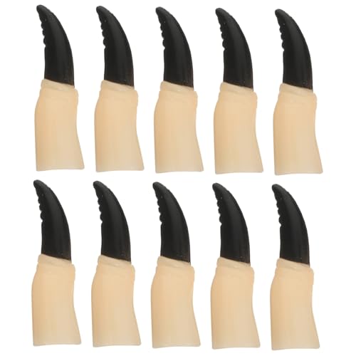 Toyvian Halloween Hexen Fingernägel Teiliges Gruselige Fake Nail Claws für Cosplay Kostüm und Party Langlebige Bequeme Fingerkrallen für Halloween Deko und Maskerade von Toyvian