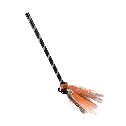 Toyvian Halloween Hexenbesen Cosplay Requisit Oranger Hexenbesen für Party Dekoration Halloween Besom Prop für Kostüm und Show Festliche Hexenrolle Zubehör Toyvian Halloween Hexenbesen Cosplay Requisit Oranger Hexenbesen für Party Dekoration Halloween Besom Prop für Kostüm und Show Festliche Hexenrolle Zubehör von Toyvian